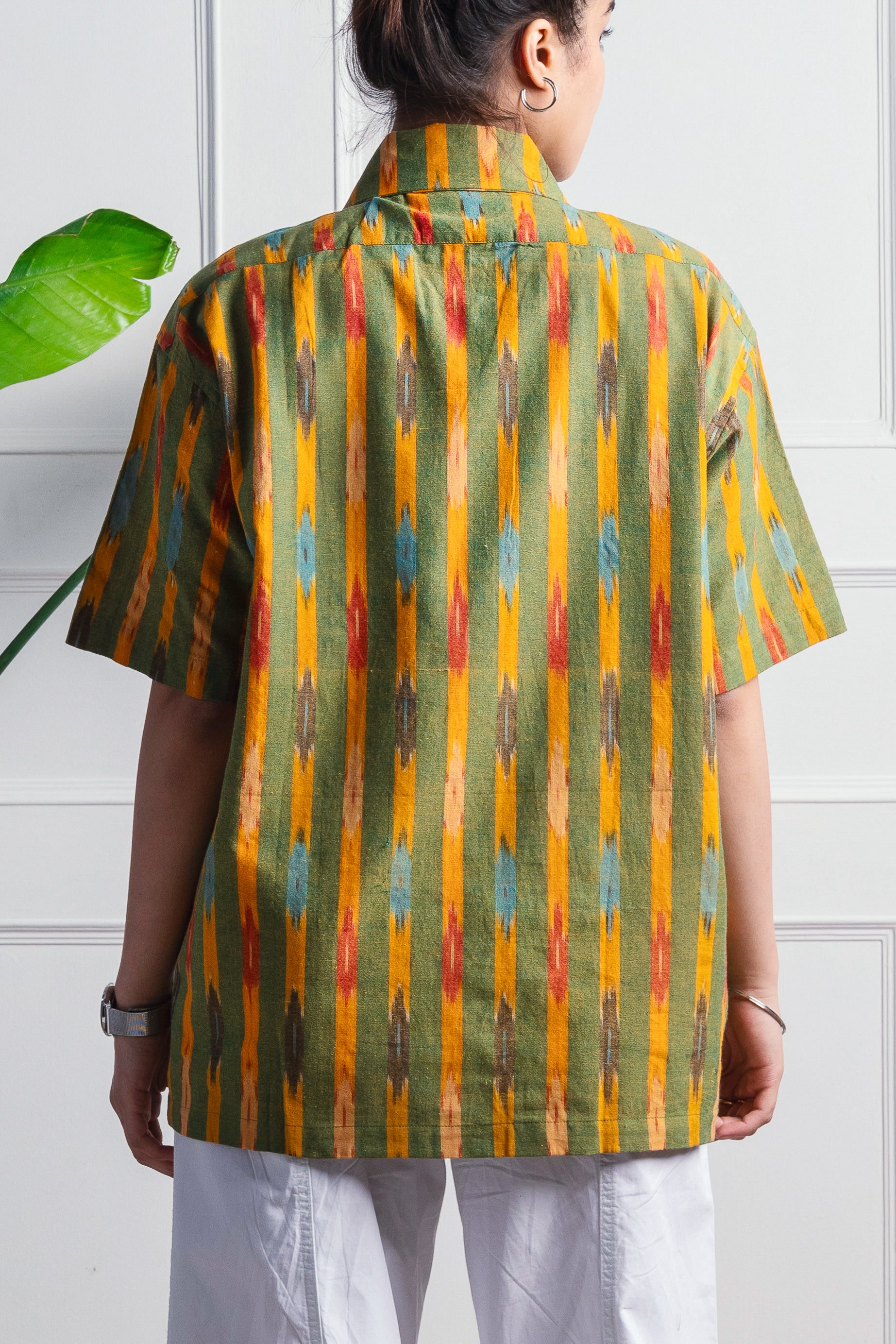 Almost Forrest Printed Green Shirt