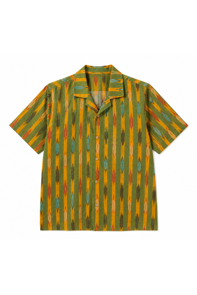Almost Forrest Printed Green Shirt