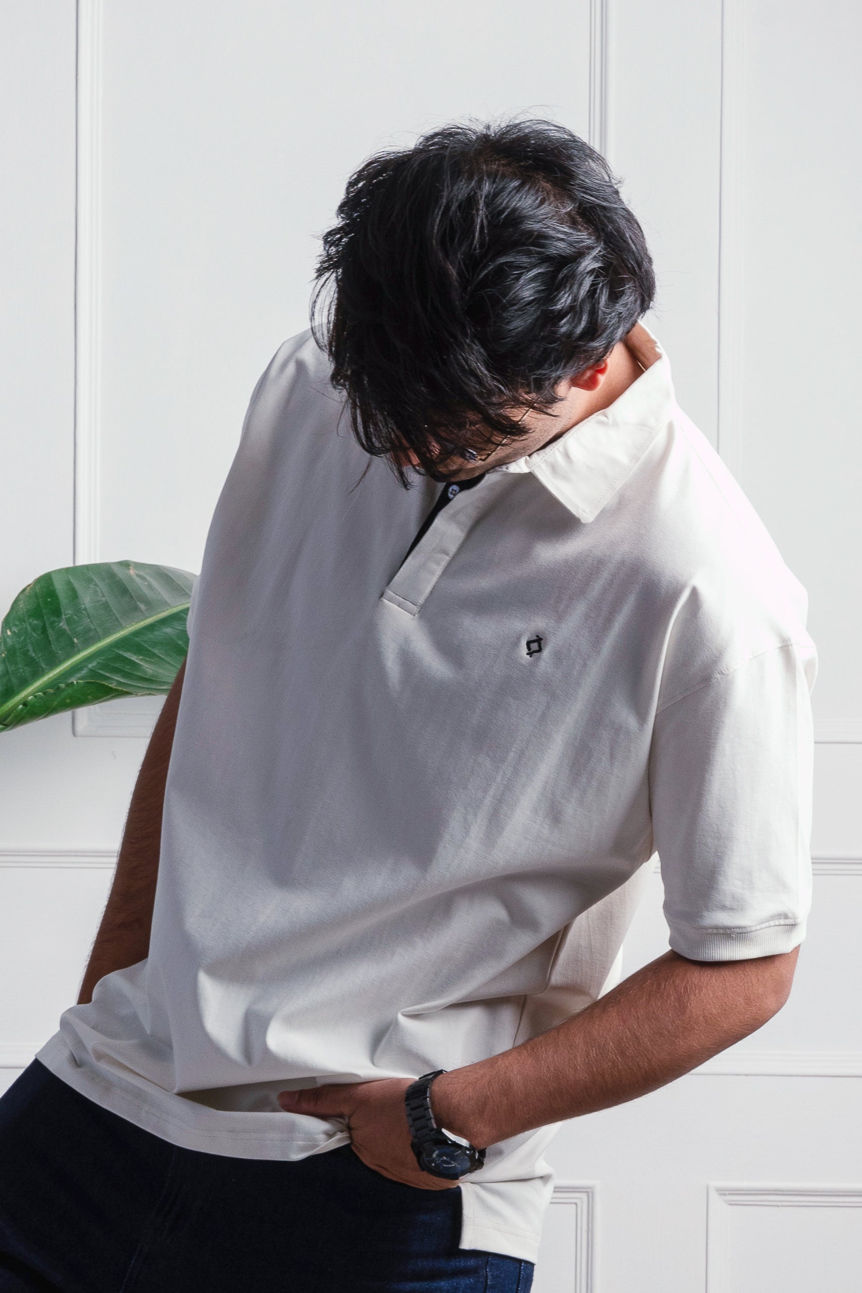 Officially Casual White Polo Tee