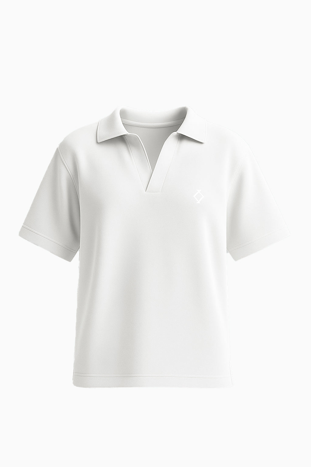 Officially Casual White Polo Tee
